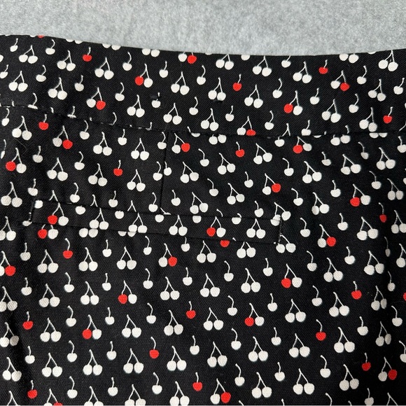 Banana Republic Black and Red Cherry Patterned Women Shorts - Picture 11 of 12